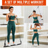 Pilates Bar Kit with Resistance Bands, 3-Section Multifunctional Yoga Bar for Full-Body Workouts at Home Gym