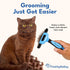 Deshedding Brush for Short Haired Dogs & Cats, Highly Effective Grooming Comb for Shedding Short Hair