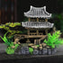 Classical Lifelike Chinese Landscape Resin Aquarium Castle Decorations, Fish Tank Ornaments (Building)