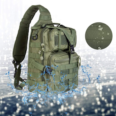 hopopower Tactical Sling Bag Pack Military Rover EDC Assault Backpack, Water-Resistant