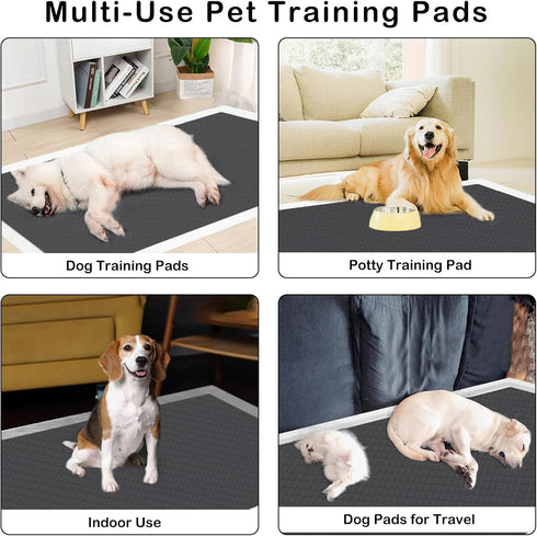 31"x47" 30 ELEGX Extra Large Odor-Control Super Absorbency Charcoal Pee Pads - Thicken Disposable Potty Pads for Dogs