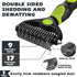 3PCS Dog Brush Set - Premium Pet Supplies for Shedding, Bathing, and Slicker Brushing (Green Black)