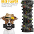 VANFINE Tough Squeaky Dog Toys for Aggressive Chewers, Durable Chew Toys for Large Breed, Non-Toxic Natural Rubber Beef