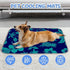 Generic 28" X22" Cat Dog Cooling Pad Ice Silk Cooling Mat for Cats Indoor Pineapple Silhouettes Cat Bed for Car