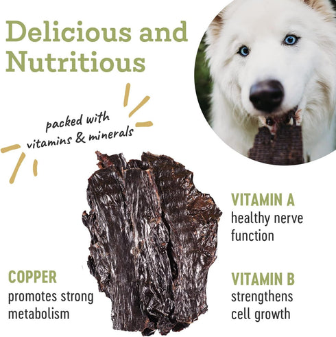 Farm Hounds Beef Spleen Jerky for Dogs - 4oz 2 Pack, Premium Natural Treat from Humanely Raised Cattle