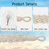 2 60cm WishLotus Hermit Crab Climbing Toys, Natural Cotton Rope Hermit Crab Toys with Suction Cups, Hermit Crab Decor