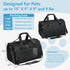 15lbs, Airline Approved Pet Carrier for Small Dogs & Cats Up to Soft-Sided, Foldable, Ventilated, TSA Travel Bag