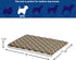 MidWest Homes for Pets Quiet Time Dog Beds, Teflon Defender, 30-Inch, Brown & White Geometric Pattern
