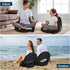 VSTKEN 6 Floor Chair - Reclining Stadium Seats with Back Support, Position Adjustable - Portable Beach Chair