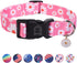 MR. CHUBBYFACE Flower Daisy Dog Collar - Spring Floral Soft Adjustable Pet Collar for Small Medium Large Dogs