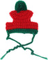 Cat Christmas Costume, Knit Pet Hat and Holiday Scarf, Winter Cat Outfits
