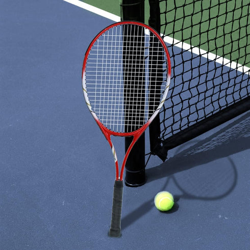 Pre-Strung Tennis Racket Set for 2 Players, 27 Inch Light Adult Racquets for Beginners with Balls, Overgrips, Carry Bag