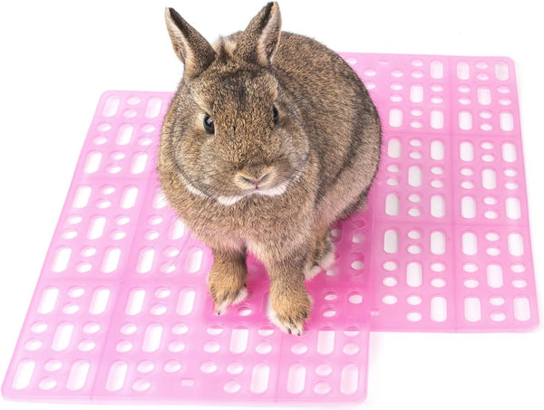 Niteangel 2pcs Rabbit Cage Mat, Durable Foot Resting Pads for Bunny, Guinea Pigs, Chinchillas, Cats & Other Small Pets