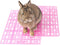 Niteangel 2pcs Rabbit Cage Mat, Durable Foot Resting Pads for Bunny, Guinea Pigs, Chinchillas, Cats & Other Small Pets