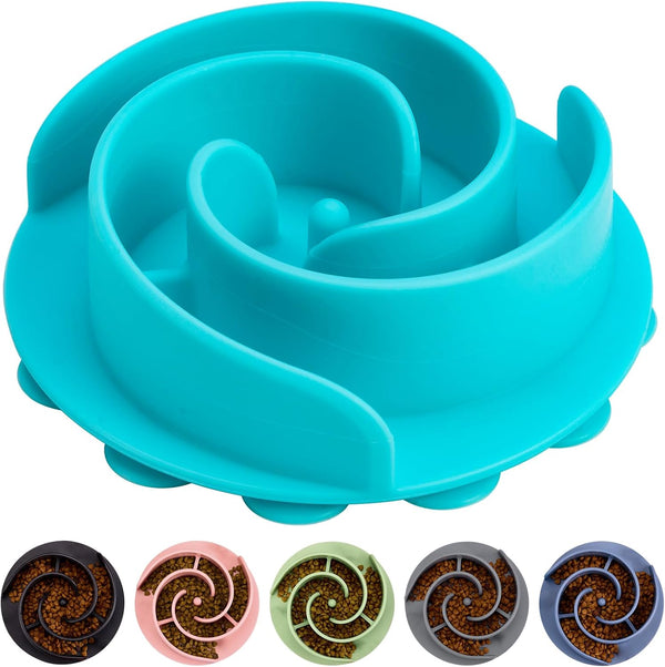 Bestalk Soft Silicone Slow Feeder Dog Bowls Insert, Suction Cups for Small, Medium, Large Dogs, Fits Basic and Elevated