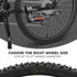Flexzion Adjustable Aluminum Kickstand for Mountain Bike, Fits 22-26 Inch Tires, Black Rear Mount Side Stand