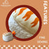 7-Inch Plush Squeaky Toy for Small Dogs - Prawn Sushi Design