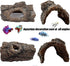 Tfwadmx Aquarium Decoration Cave, Resin Hollow Tree Trunk Log Ornament for Fish Tank Hideout for Betta, Cichlid