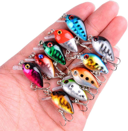 Fishing Lures Kit Mixed with Hooks for Saltwater Freshwater Trout Bass Salmon Fishing