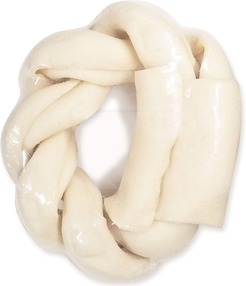 Cadet Premium Grade Beef Hide for Dogs, 5 Inch, Long Lasting Rawhide Donut Bone, Single Ingredient
