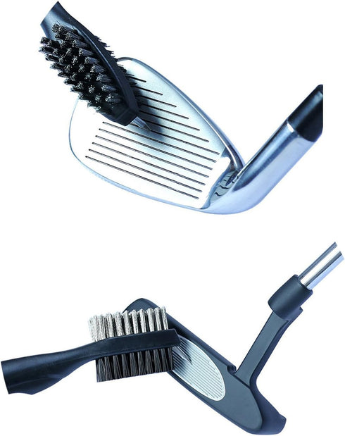 Honbay Golf Divot Repair Tool Set, Golf Brush and Groove Cleaner with Retractable Clip
