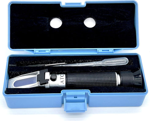 Salinity Refractometer for Aquarium Seawater, Marine Fishkeeping Salinity Tester with Automatic Temperature Compensation