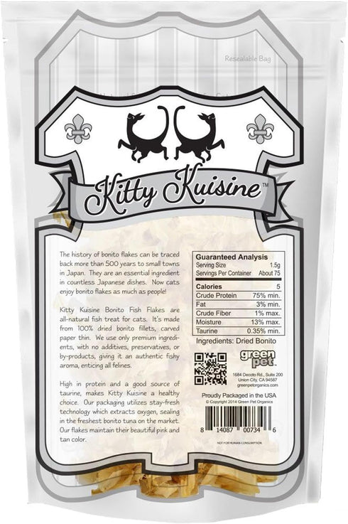 4-oz Natural Fish Flakes - All Natural Bonito Tuna Flakes - No Additives or Preservatives - High Protein and Appetite