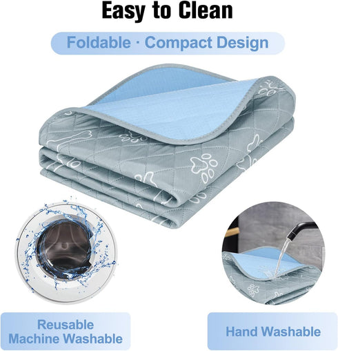 BEAUTYZOO Upgraded Dog Self Cooling Mat, Ice Silk Chill Pads for Small Medium Large Dogs, 28" x 47", Non-Slip