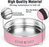 24oz Stainless Steel Dog Bowls with Rubber Bottom, Non-Slip Double Wall Metal Feeding Bowl for Small Medium Dogs