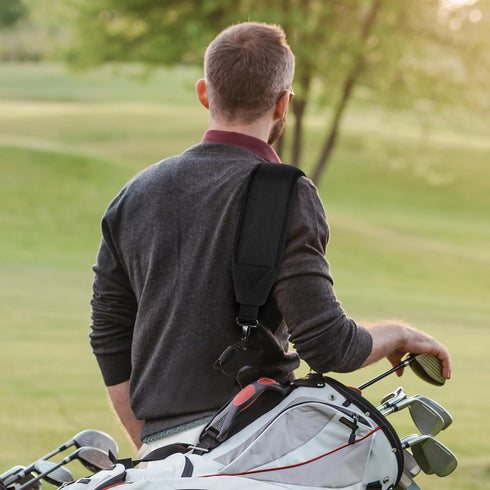 Golf Bag Shoulder Strap, Single Padded Adjustable Straps for Universal Replacement