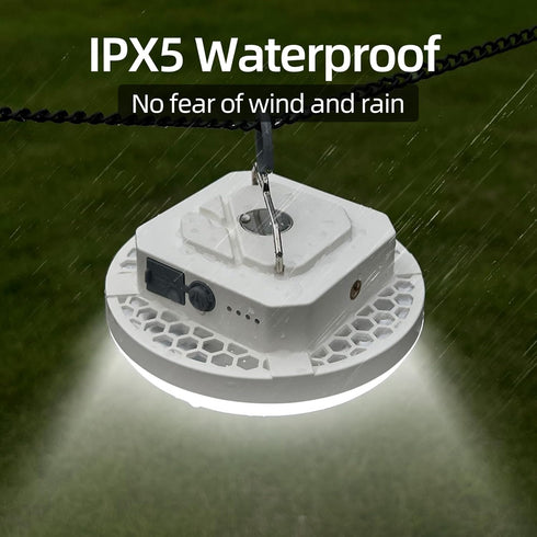 Dimming) Hanging Camping Tent Light LED Rechargeable Portable Lantern Waterproof Outdoor Camp Lamp with Battery Power
