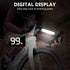 Heeykeey Riding,1500 Lights,IPX6 Bike Lights for Night Lumens High&Low Beam Front Light, OLED Display USB-C