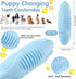 Skylety 6 Pieces Puppy Teething Chew Rings Toys - Rubber Bone-shaped Puppy Teething Toy for 2-8 Months