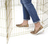 MidWest Homes for Pets Foldable Metal Dog Exercise Pen, 24'W x 36'H, Gold Zinc with Door