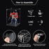 Self Assemble Clear Acrylic Display Case for Collectibles, 10x10x15.7inch (25x25x40 cm) Acrylic Box Alternative