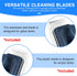 Aquarium Strong Magnetic Glass Cleaner Brush, Fish Tank Algae Magnet with 2 Detachable Scrapers