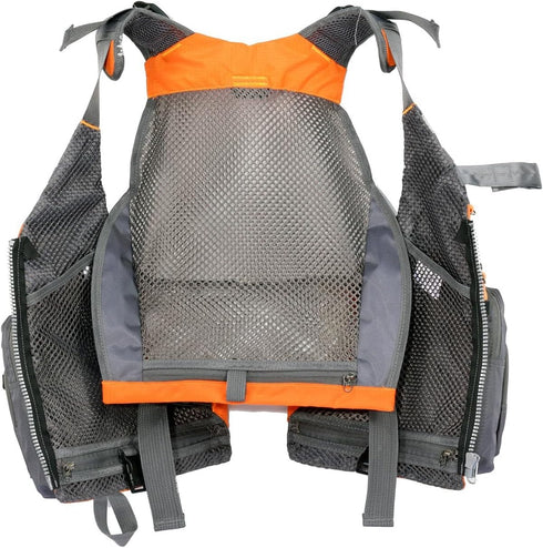 Multifunctional Kayak Life Jackets for Adults, Fishing, Multi Pocket Portable Detachable Clothing with Breathable