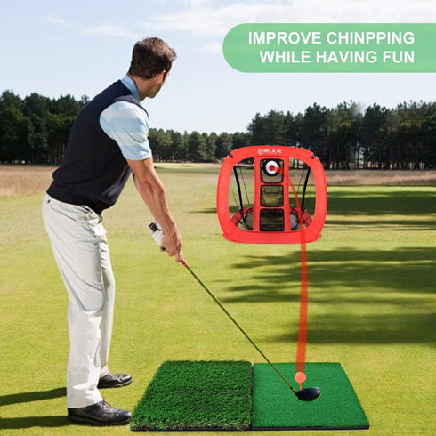 Pop Up Golf Chipping Net - Indoor/Outdoor Golfing Target Accessories for Backyard Accuracy and Swing Practice