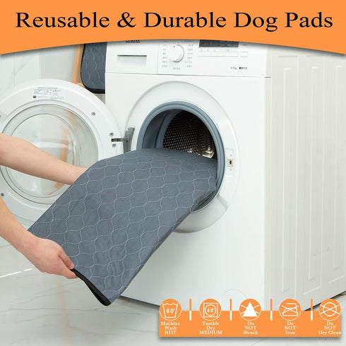 63'' 24'' 8 2 Pack Bunlitent Washable Pee Pads for Dogs, Diagonal Octagon Puppy Pads, Designed for Width Panels Dog