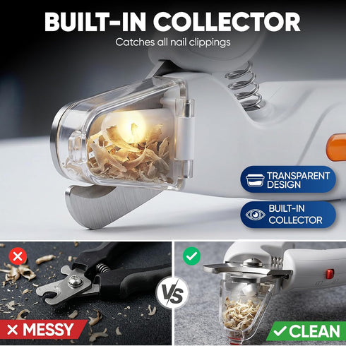 Picky zoom 2-in-1 Trimmers, Dog & Cat Nail Clippers and Grinder with Light Upgraded Safety Guard to Avoid Overcutting