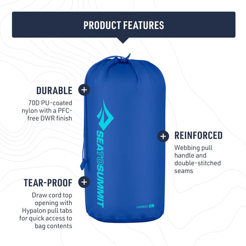 Sea to Summit Lightweight Stuff Sack, Durable Outdoor and Travel Storage Solution