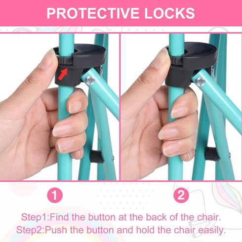 Kids Outdoor Folding Chair with Cup Holder - Fun Camping Chair for Children