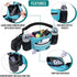 PetAmi Dog Fanny Pack, Treat Pouch for Walking, Built-in Poop Bag Dispenser, Water Bottle Holder (Turquoise)