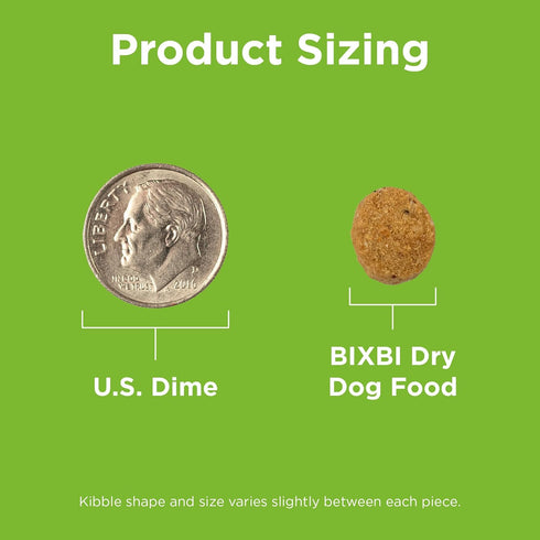 BIXBI Rawbble Dry Dog Food - Pork, 4 lbs, USA Made, No Meat Meal, Freeze Dried Raw Coated Dog Food