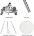 YBTMG Camp Fire Tripod for Cooking, Stainless Steel Camping Fire Grill with Adjustable Chain for BBQ