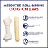 Pet Factory 100% Made in USA Beefhide Dog Chew Treats, 8-9" Assorted, 6 Count