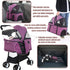 NChanmar 3-in-1 4 Dog Stroller Folding Dog Stroller for Medium Small Dogs Pet Stroller Cat Stroller Wheels