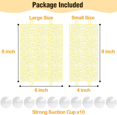 GUSUCIN Set 2 Pack Hermit Crab Climbing Wall Mesh Ladder Climbing Toy for Hermit Crabs, Gecko, Spider and Reptile Pets