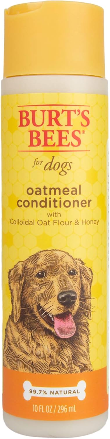 Burt's Bees for Pets Oatmeal Conditioner - Naturally Derived Dog Oatmeal Shampoo, 10 Oz - 2 Pack