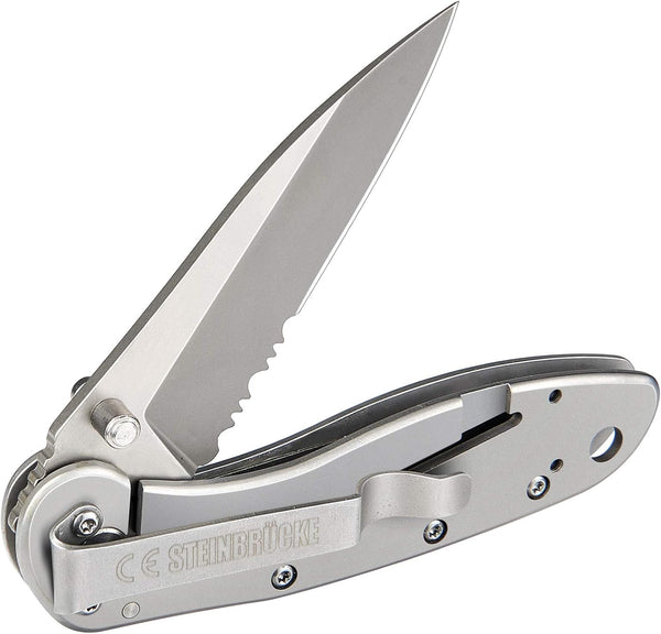 Pocket Knife for Men with Clip, Heavy Duty Folding Knives, 3.4" 14C28N Stainless Steel Titanium Coated Blade, Tactical